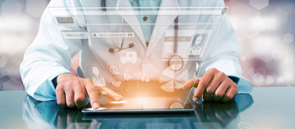 A medical provider handling digital data protected by HIPAA compliance.